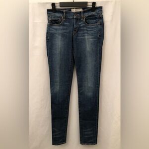 Rugby Ralph Lauren Mid Rise Tapered Denim Blue Jeans Womens Size 27